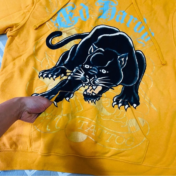 Vintage Retro Ed hardy graphic panther hoodie sweater - Picture 3 of 7